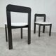 Set of 10 vintage dining chairs 1970s