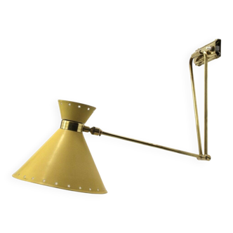 Diabolo wall light, René Mathieu for Maison Lunel, around 1950.