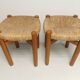 Pair of vintage stools called Méribel by Charlotte PERRIAND