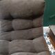 Fauteuils en velours vintage