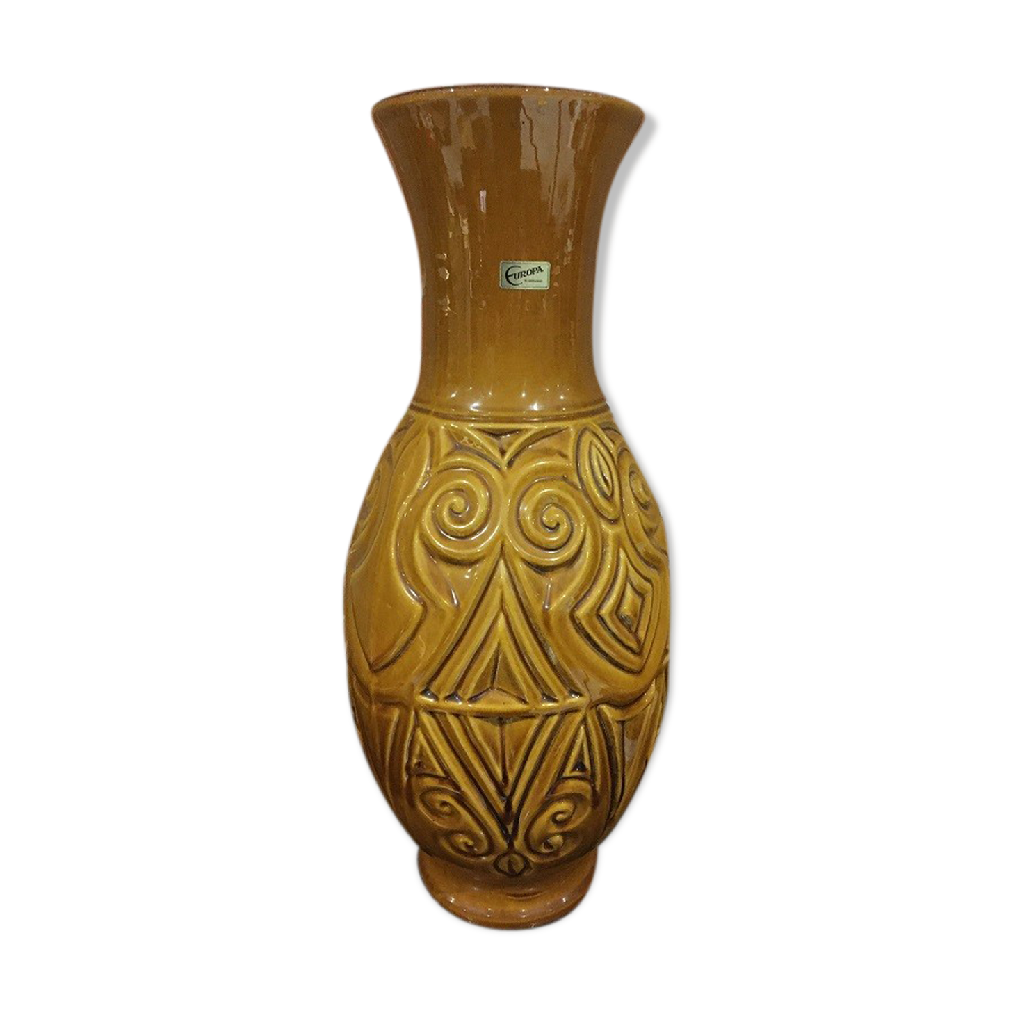 large ceramic vase in the 70s