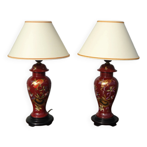 Paire lampes chevet - limoges