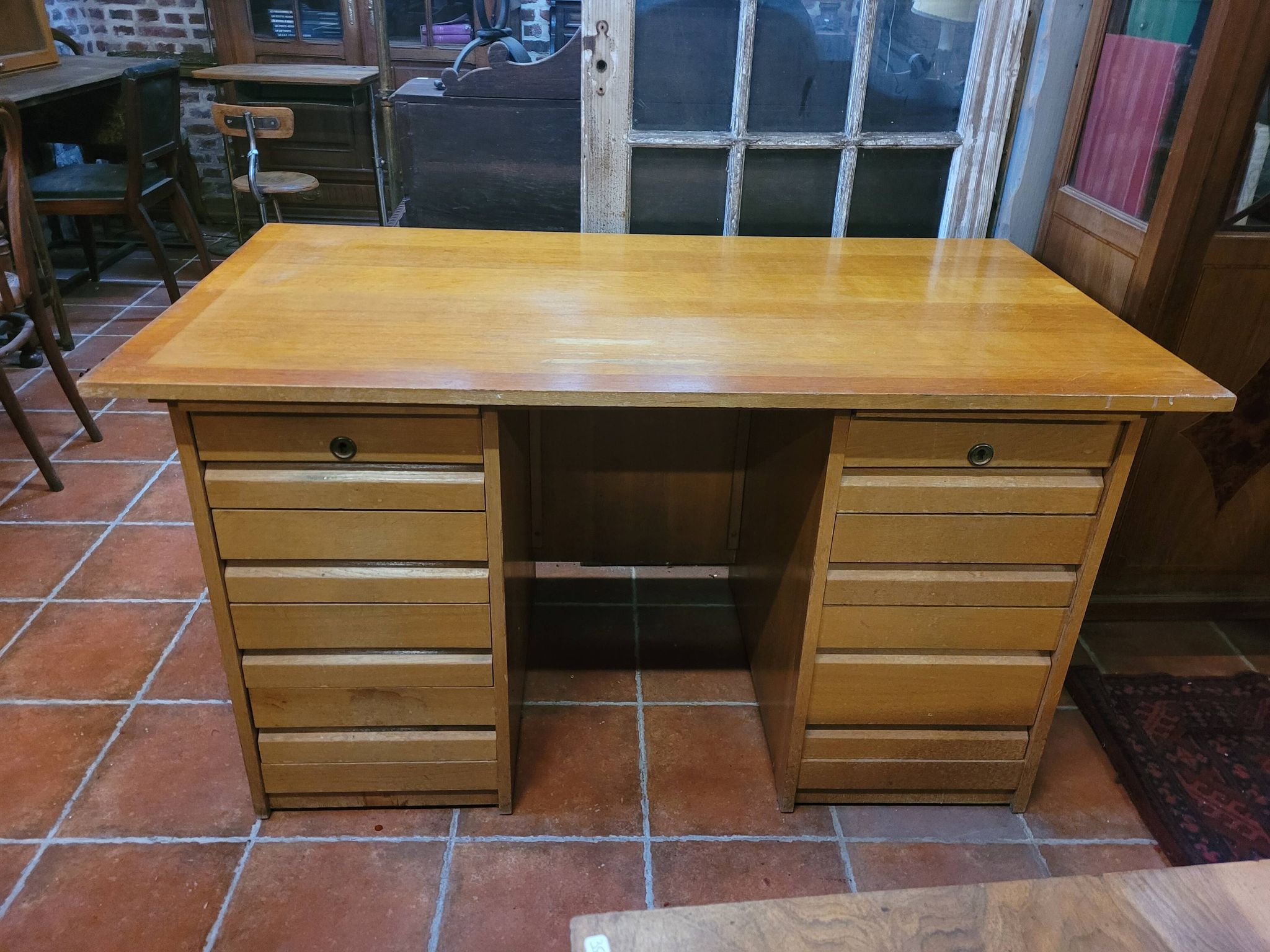 Vintage oak desk from the 60s