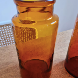 Amber apothecary bottle