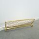 Gold wide wall coat rack with rope vintage
