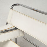 Fauteuil Wassily blanc par Marcel Breuer