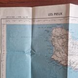 Old map of Les Pieux - 1/50,000th (1958)