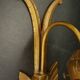 Pair of wall sconces with peacocks from the Art Nouveau period - bronze by Charles Ranc.