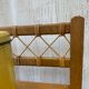 Vintage wood/rattan toy chest