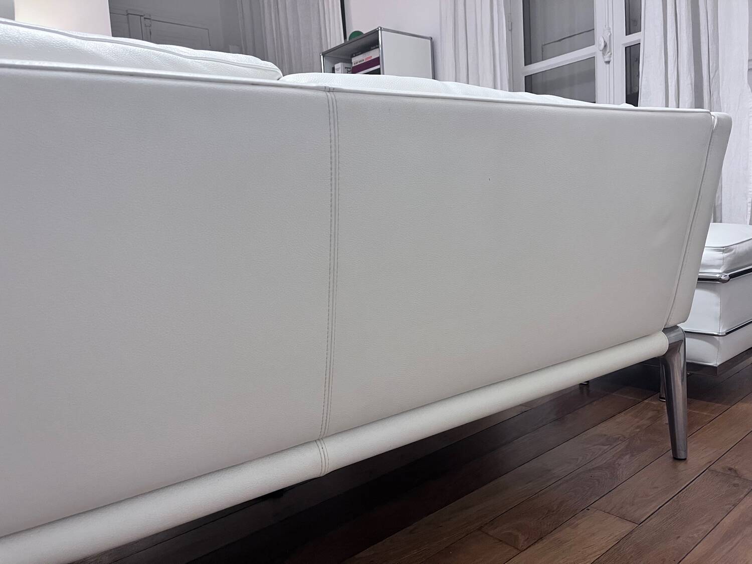 Cassina leather sofa by Philippe Starck