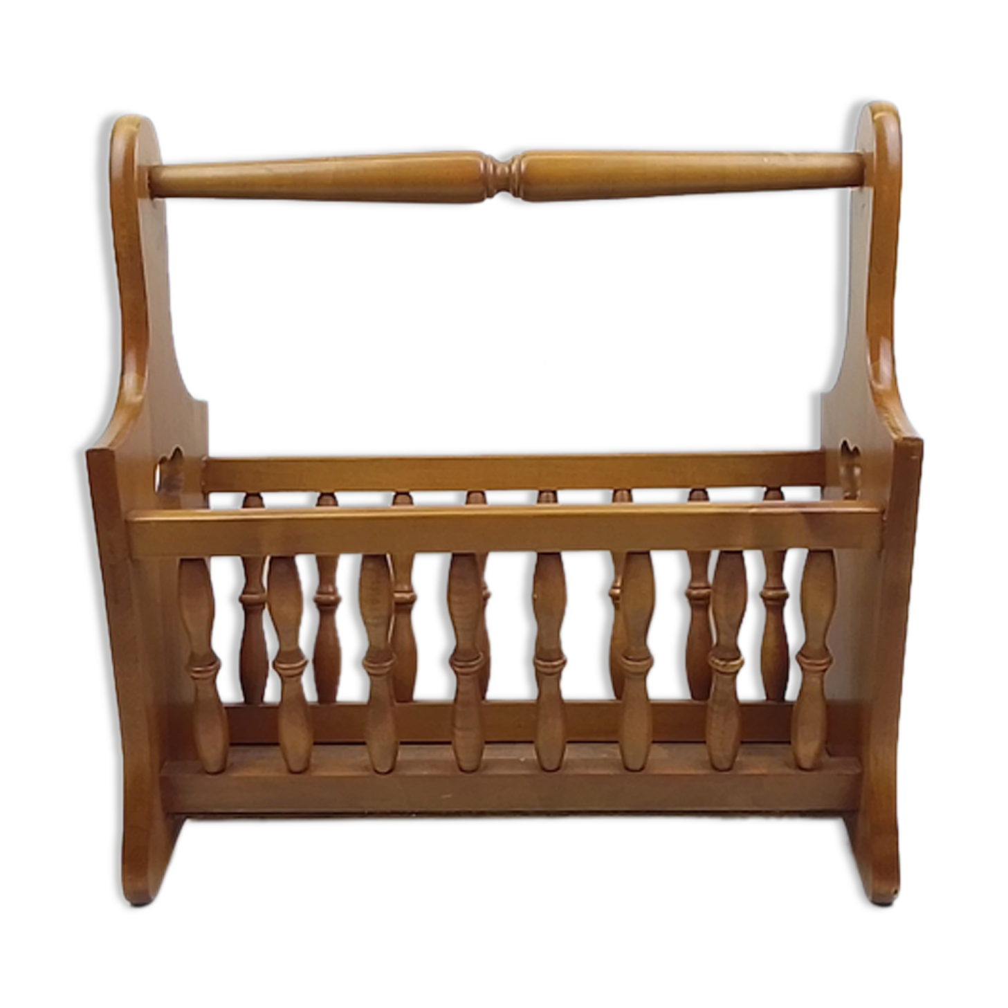 Oak magazine holders
