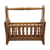 Oak magazine holders