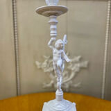 Candlestick brass cherub cherub XIXth