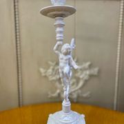 Bougeoir laiton angelot chérubin XIXeme