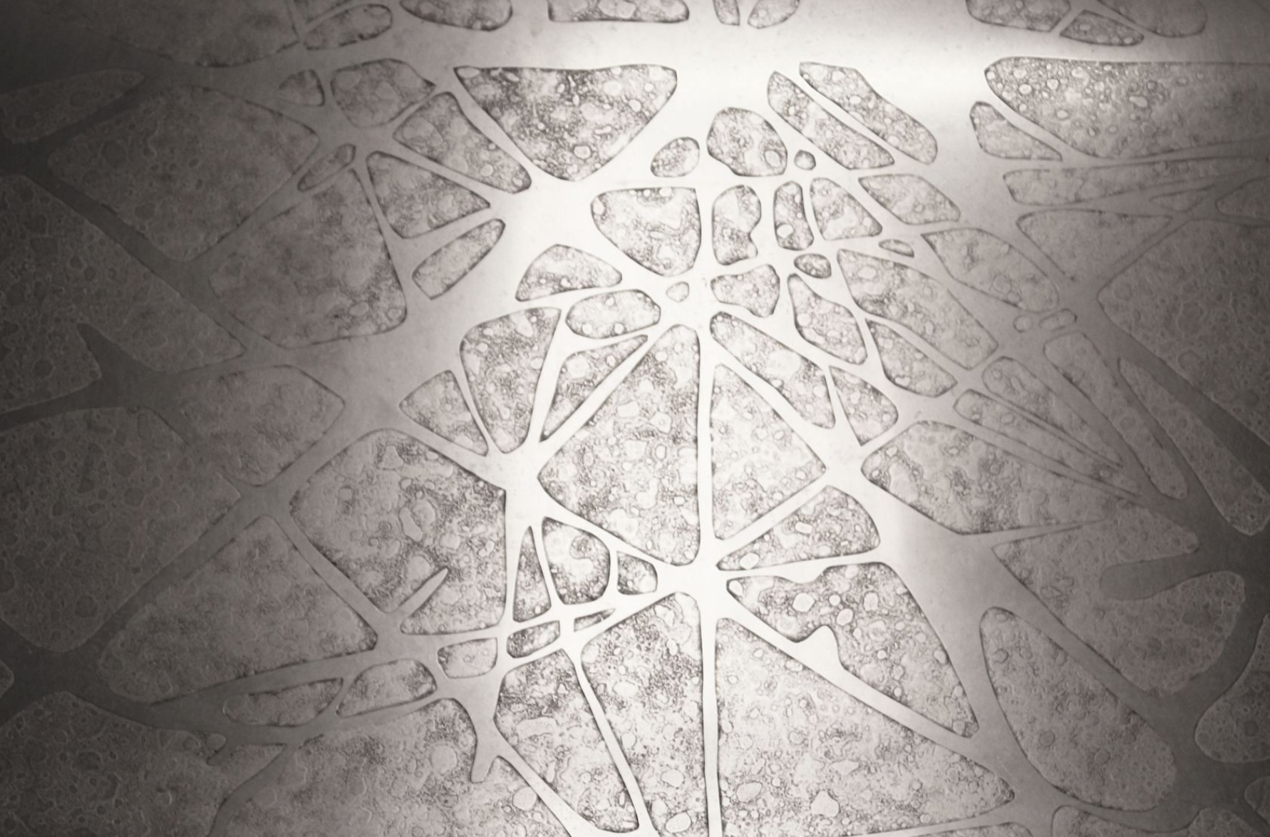 Mid-Century Sculpted Metal Coffee Table by Heinz Lilienthal