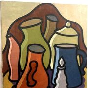 Oil painting still life Franco Prayer (1924) 60x50 cm