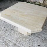 Octagonal travertine coffee table, vintage circa 70/80