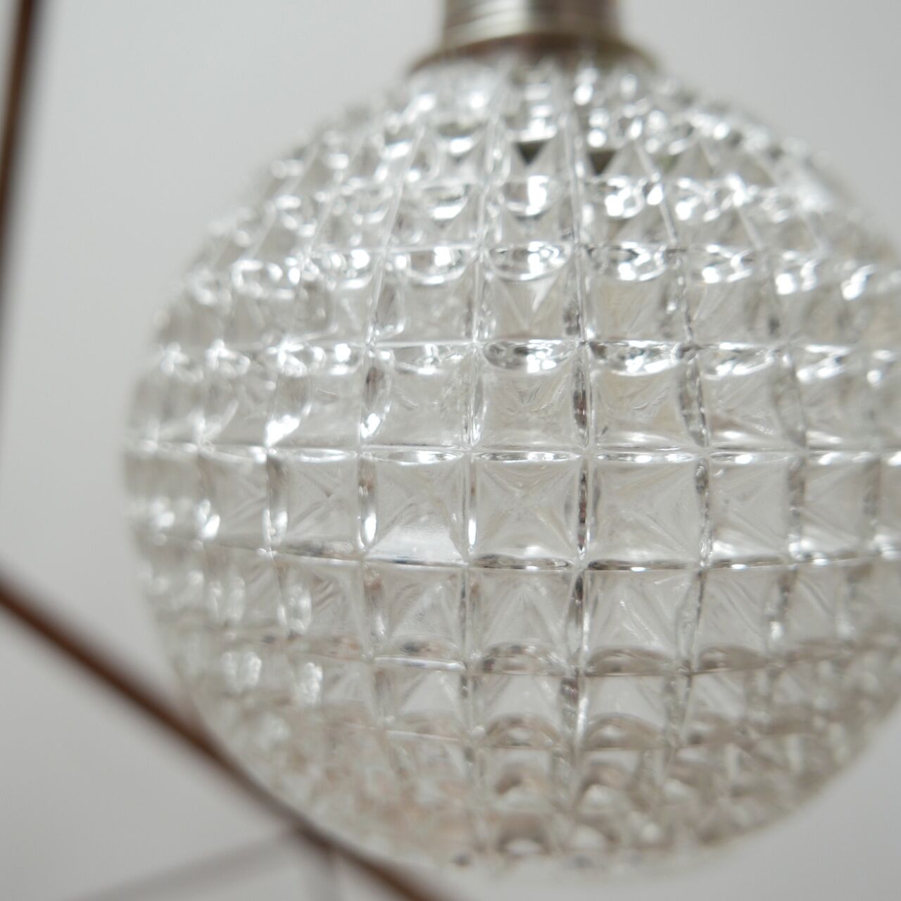Late 20th dutch glass ball pendant light