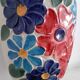 Vase flower power vintage