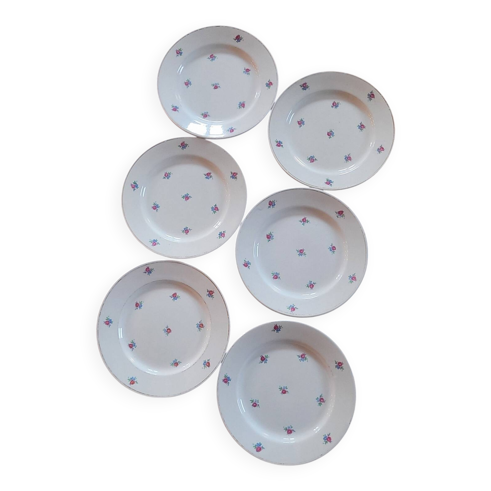 Lunéville KG – assiettes dessert – années 1940