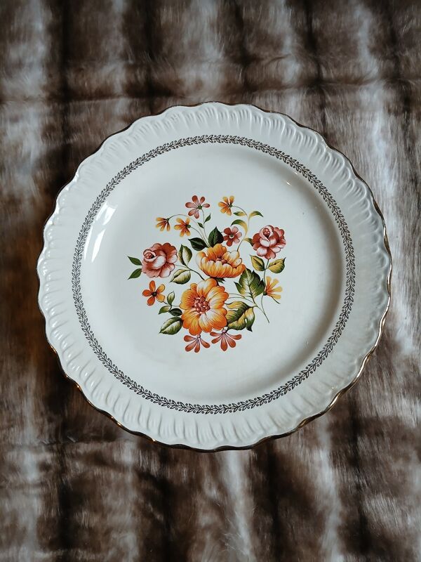 12 assiettes plates anciennes ''Capri