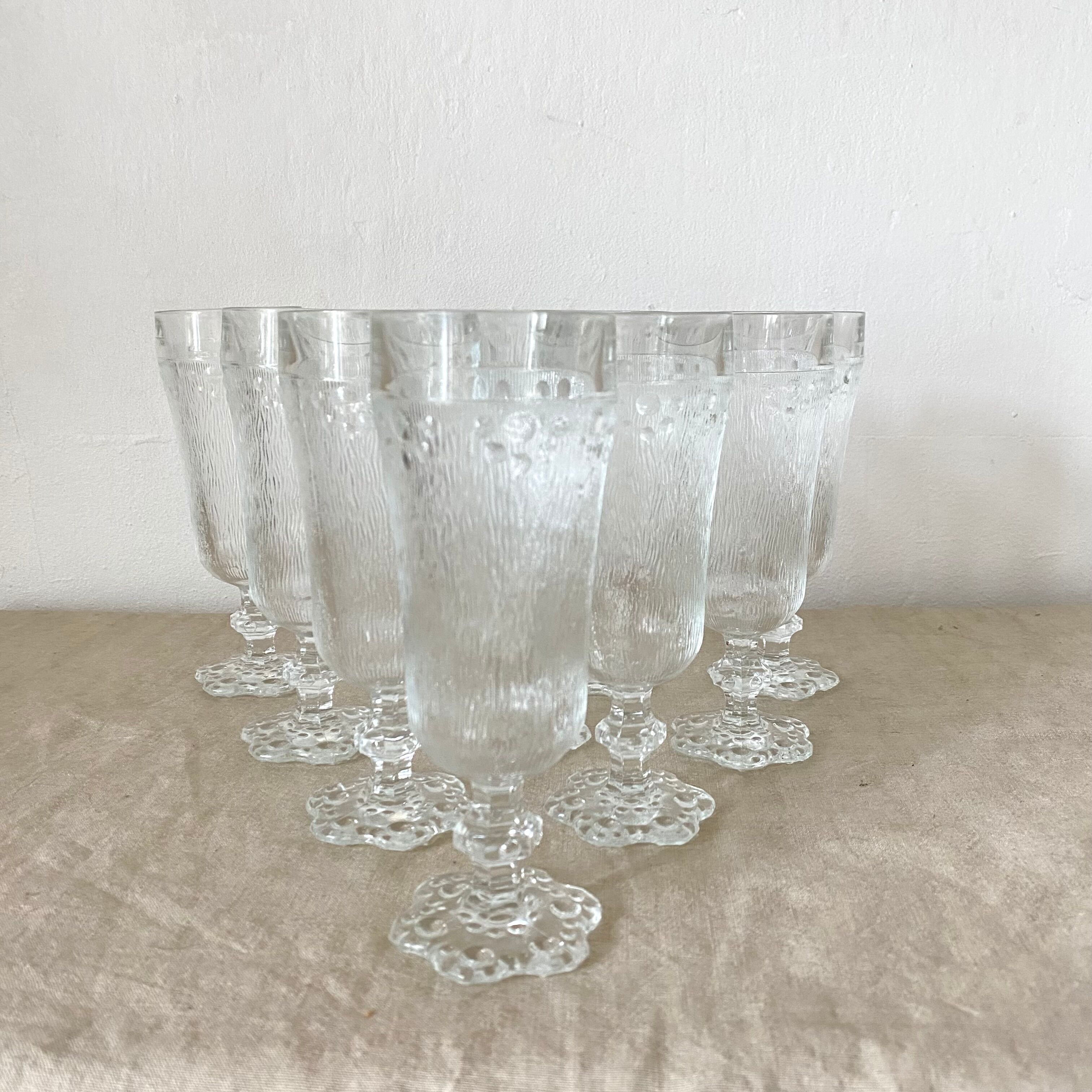 Vintage champagne flutes