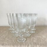 Vintage champagne flutes