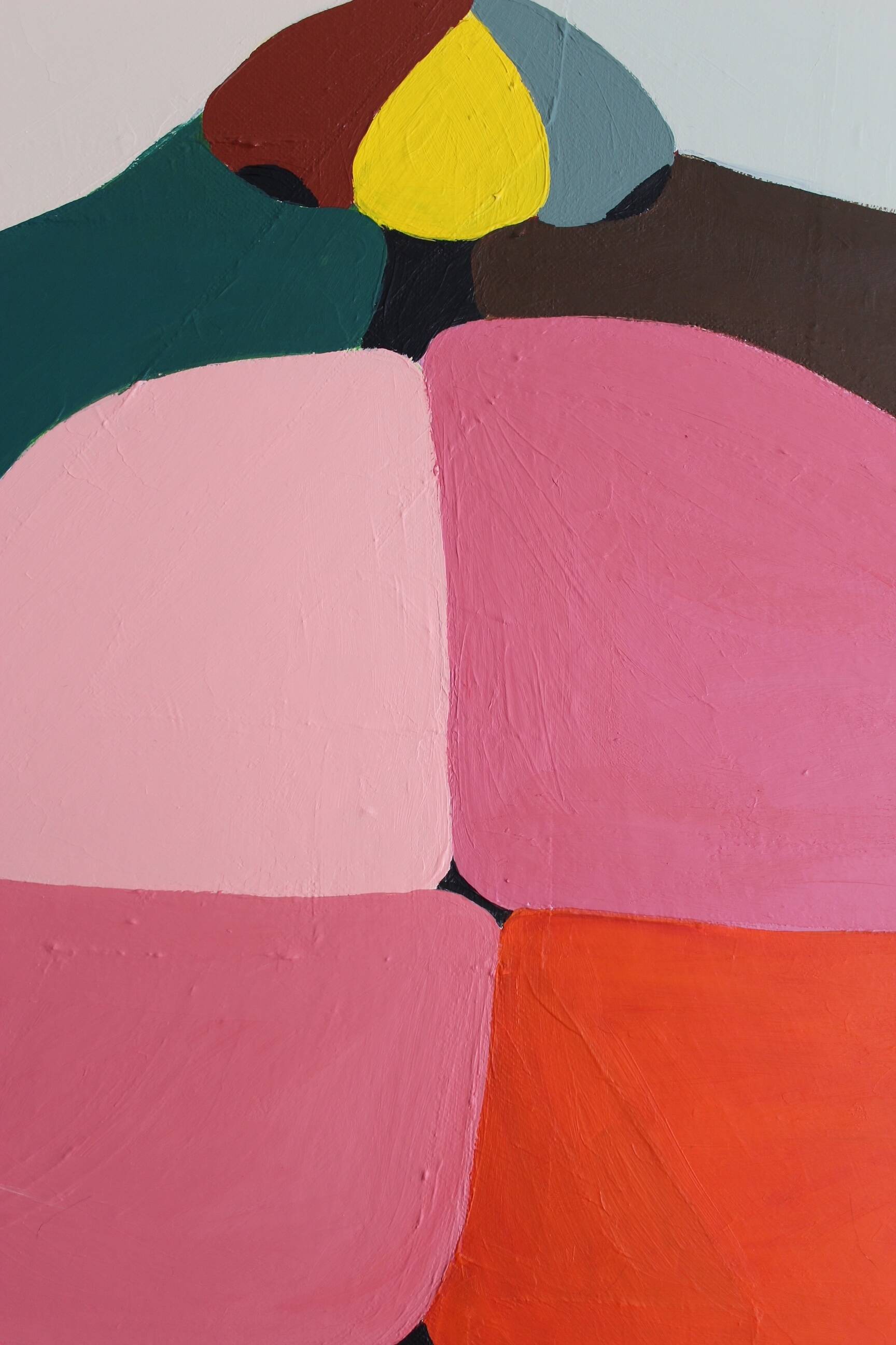 Original figurative canvas "lips" 80x65cm by Bodasca