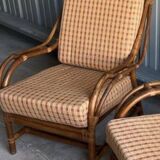 Vintage rattan armchair