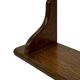Vintage book shelf wall rack 1970s wood minimalist design