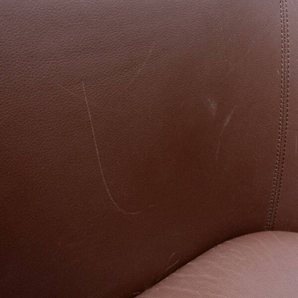 Fauteuil en cuir Vitra Suita Club Armchair Marron