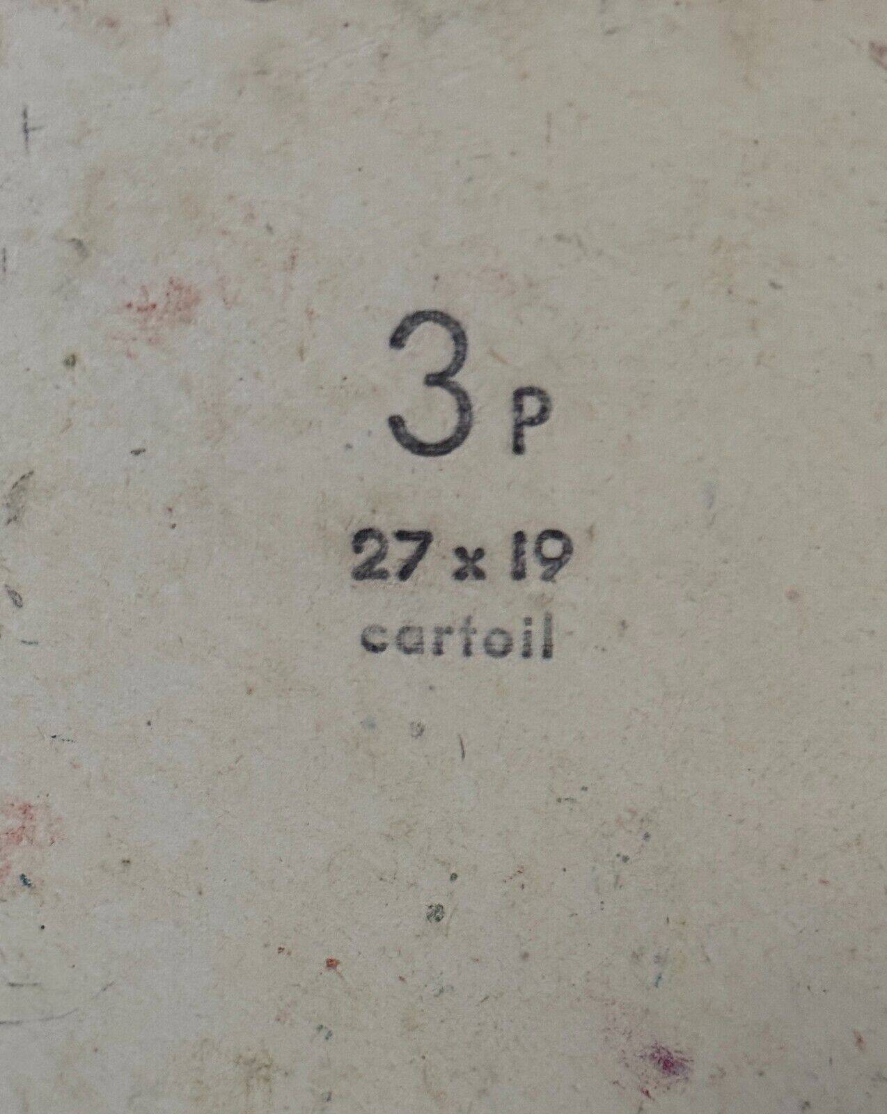 Oil on cardboard by J.-P. Ducos still life 1960