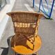 Salon enfant vintage rotin