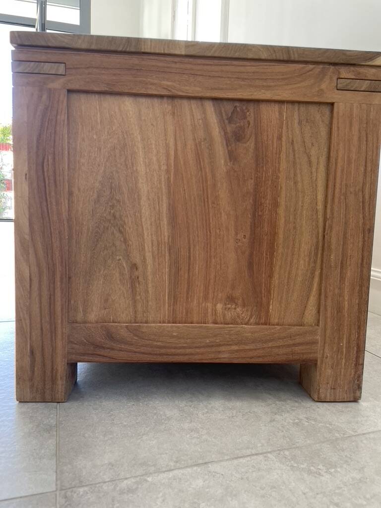 Meuible tv sheesham batamba solid wood 50 x 140 x 50 cm with 4 drawers - 2 niches