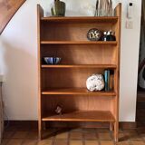 Shelf, solid wood bookcase, 1960s