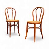 2 bentwood bistro chairs, circa 1900, by Cambier Frères