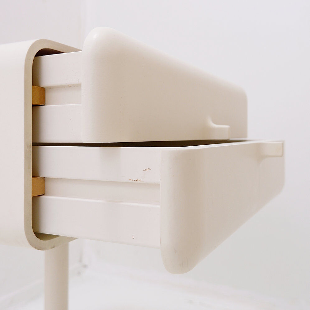 Side table/small bedside table Space Age Tulip Foot by Lusch Product - Germany 1970s