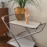 Desserte in silver metal from the 70s