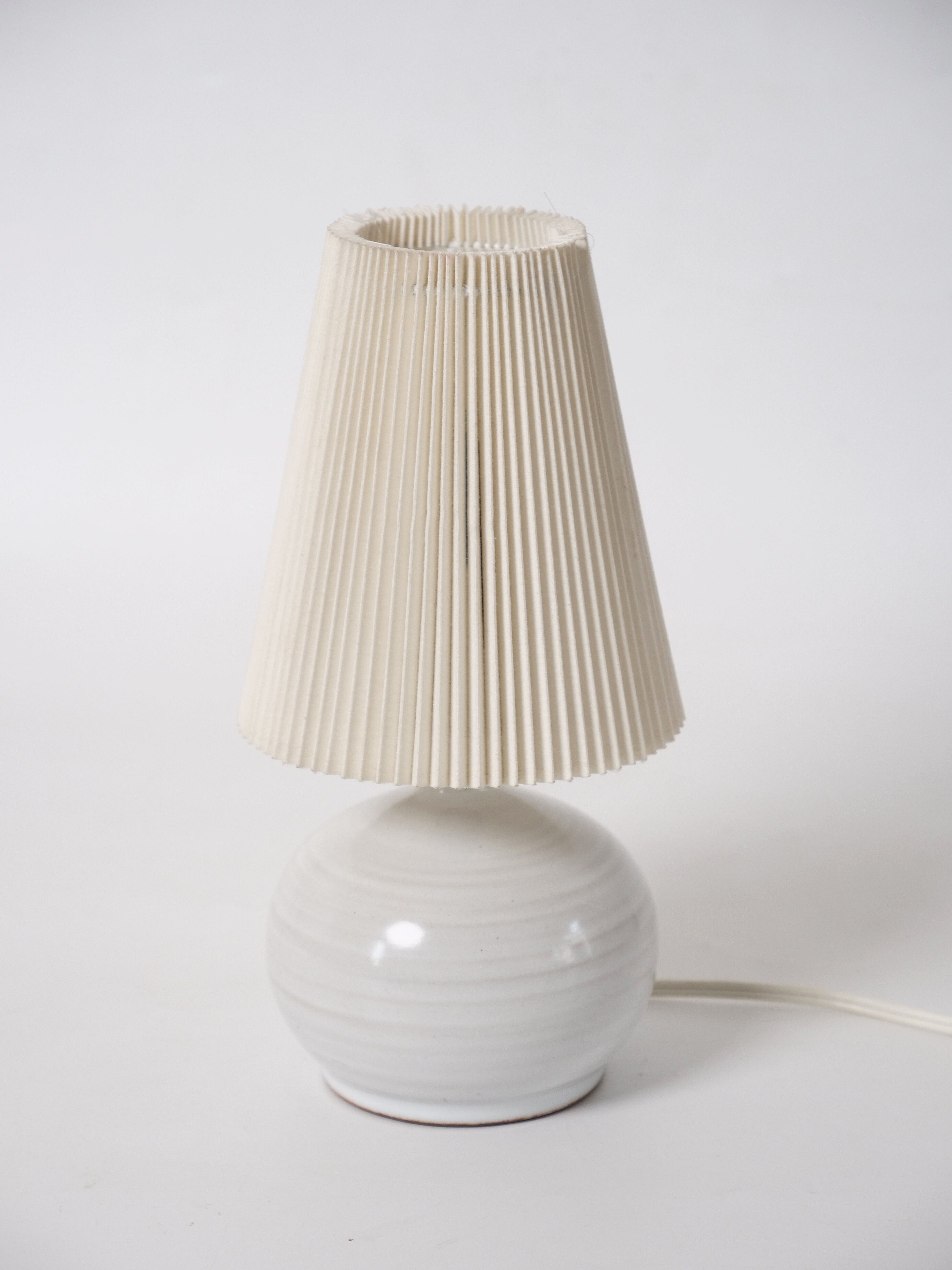 Terracotta lamp signed