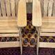 Pair of Indian teak armchairs