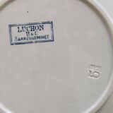 6 dessert plates, ironstone Sarreguemines U&C model Luchon