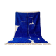 Handmade pure wool rug with blue patterns, 150/250 cm.