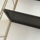Black brown metal String Shelf