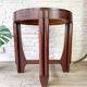 Table basse guéridon art déco en palissandre, 1920s