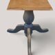 Extendable round table with central leg – Chic country spirit