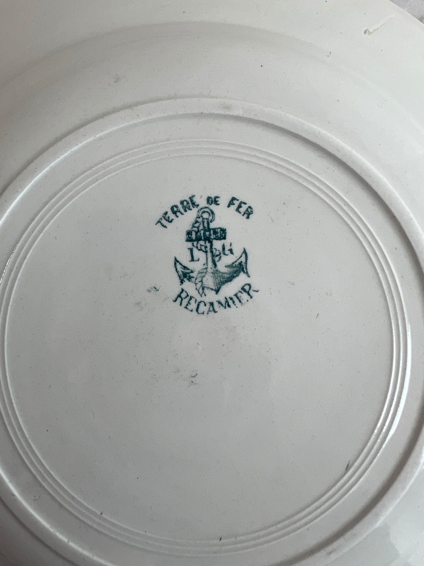 Assiette creuse en terre de fer LG Récamier