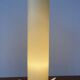 Cylindrical yellow Murano glass with silver flower stand table lamp from Italy