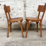 Set of 25 chairs Bistro Baumann bentwood year 1950 / 1960. vintage