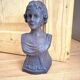 Cast iron bust door stop or bookend