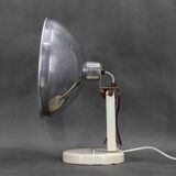 1950s Table Lamp with Aluminium Lampshade, Czechoslovakia